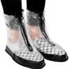 Galashield Rain Shoe Covers | Waterproof Shoe Covers for Men Women | Reusable Galoshes Overshoes (Clear/Black, 4X-Large) view 3