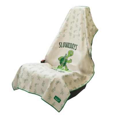 Sprints Athletic Running Towel, Full-Sized, Car Seat Cover - Moisture Wicking (Slow Days Still Count)