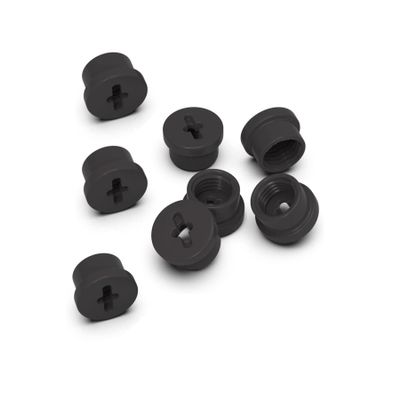 JILINWEI 8Pcs Bladder Valve Screws for Riddell Speedflex Helmet & Speed Lcon, High Impact Resistant Valve Cap, Black