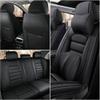 Iceleather Luxury Car Seat Covers for Chevrolet Equinox 2005-2025,Waterproof Soft Breathable PU Leather Seat Cover with Storage Pockets(Classic Black,Full Set with Pillow) view 2