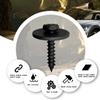 10Pcs Metal Black Car Screw Body Bumper Hood Retainer Clips A15100800ux0092 view 4