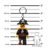 LEGO Minifigures Large 3 Inch Tall Keychain Light - Captain Brickbeard (KE23H), Bag charm with LED light view 2