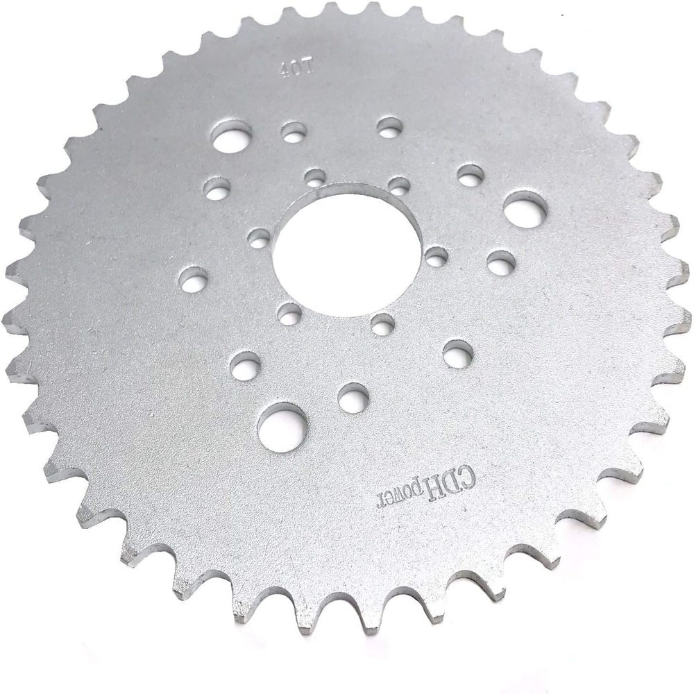 40T CNC Rear Chain Sprocket with 3/6/9H for Spoke Wheel - 2 Stroke 48cc/80cc YD100 Gas Motorized Bicycle