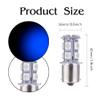 OtpOutopa Car Tail Light LED Bulbs 1156 BA15S 1141 1073 1095 1003 7506 Base 13SMD 5050 LED Replacement for Car Interior RV Camper Brake Turn Bulb Backup Lamp Parking Side Marker Lights (Blue,10PCS) view 2