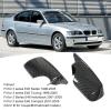 Aramox Side Mirror Covers Fit for 3 Series E46 Sedan 1998?2005, Horn Left Right Side Door Rearview Mirror Covers (Carbon Fiber ) view 2
