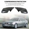 Aramox Side Mirror Covers Fit for 3 Series E46 Sedan 1998?2005, Horn Left Right Side Door Rearview Mirror Covers (Carbon Fiber ) view 4