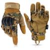 Glove Station Gloves for Men Touchscreen Utility Gear with Hard Knuckle Protection Used in Motorcycle, Airsoft, & Outdoor Work Camouflage - Hard Knuckle X-Large view 1