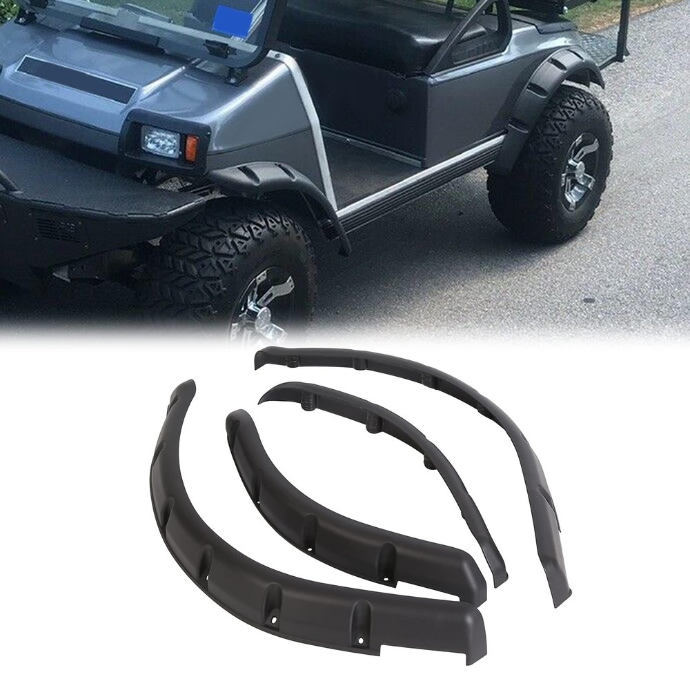 KUAFU Golf Cart Fender Flares Compatible with 1993-up Club Car DS Model Standard Front & Rear Fender Flare 4 Pieces