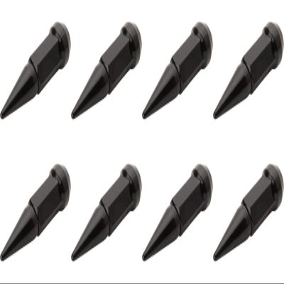 (8 Pack) Tusk Spike Tapered Lug Nut 12mm x 1.50mm Thread Pitch Black for Polaris RZR Pro R 4 Sport 2022