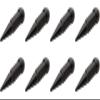(8 Pack) Tusk Spike Tapered Lug Nut 12mm x 1.50mm Thread Pitch Black for Polaris RZR Pro R 4 Sport 2022 view 1
