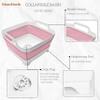 Collapsible Wash Basin 9L, Foldable Dish Tub with Drain Plug, Portable Collapsible Dish Basin, Camping Sink for Washing Dishes, Laundry & Kitchen Use (Pink) view 4