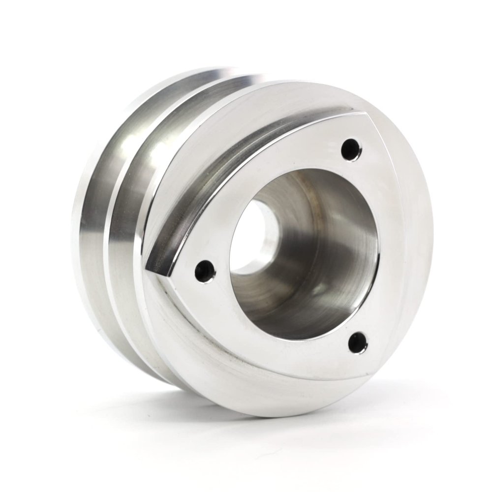 Aluminum Rotor Logo - Dual Sheave Alternator Pulley