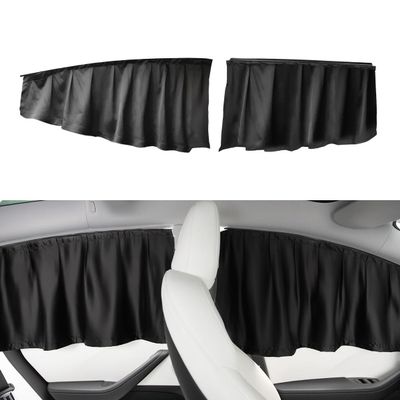 TPARTS Side Window Sun Shade for Tesla Model 3 2018-2026 (Including Model 3 Highland 2024+), Privacy Curtain Blinds Front & Rear Window Shade Blackout Drapes Set of 4 (Standard, Premium, Performance)