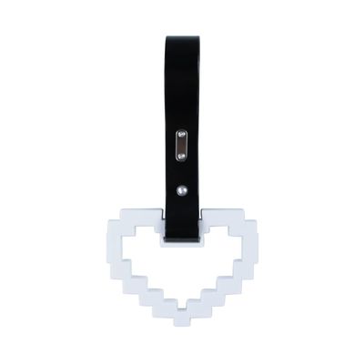 JDM TSURIKAWA White Masic Heart Ring Subway Train Bus Handle Strap Charm Drift