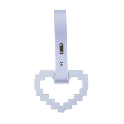 JDM TSURIKAWA White Masic Heart Ring Subway Train Bus Handle Strap Charm Drift