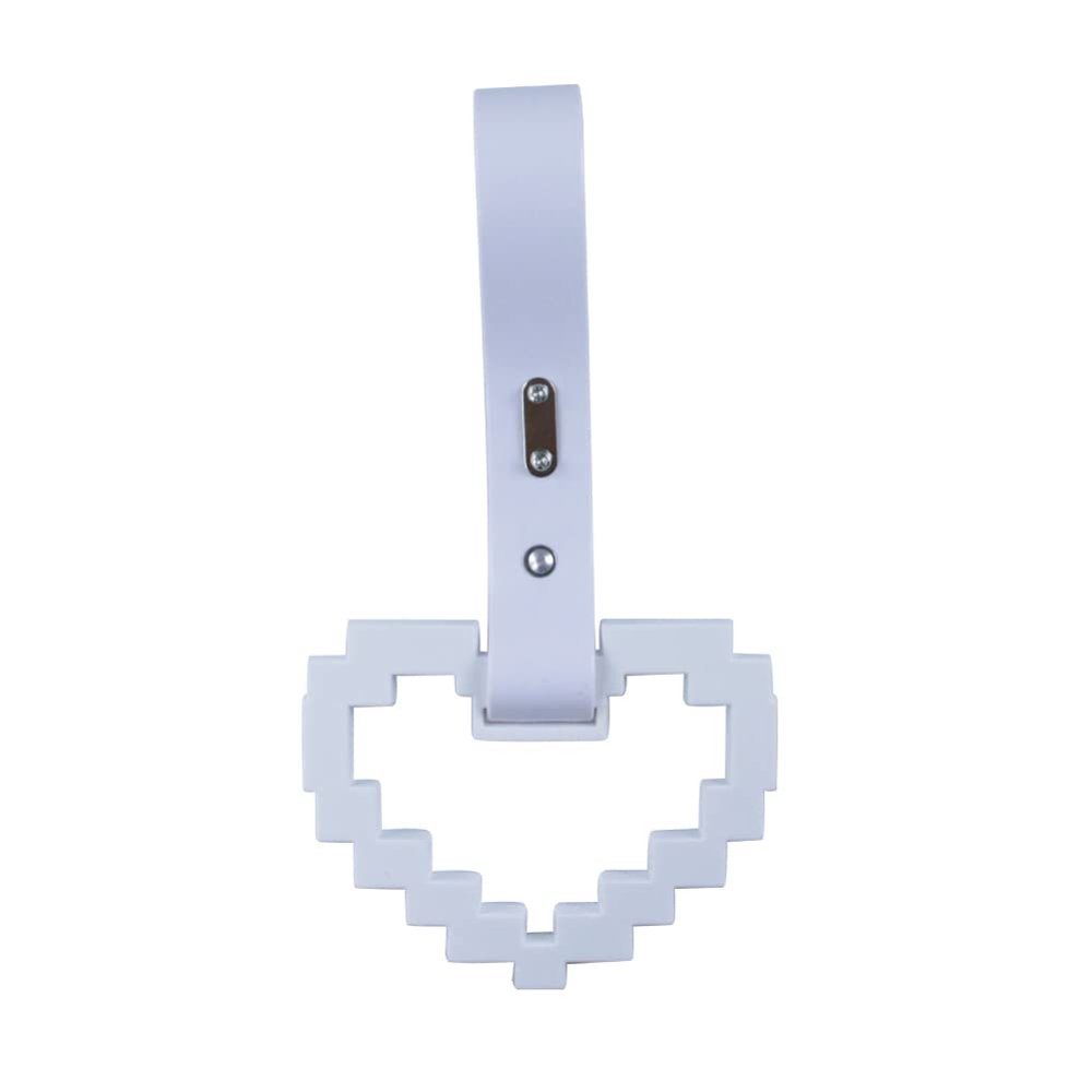 JDM TSURIKAWA White Masic Heart Ring Subway Train Bus Handle Strap Charm Drift