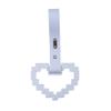 JDM TSURIKAWA White Masic Heart Ring Subway Train Bus Handle Strap Charm Drift view 1