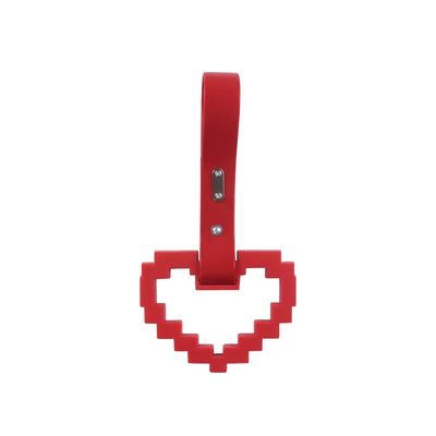JDM TSURIKAWA Red Masic Heart Ring Subway Train Bus Handle Strap Charm Drift