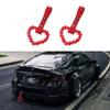 JDM TSURIKAWA Red Masic Heart Ring Subway Train Bus Handle Strap Charm Drift 2PCS view 3