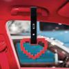 JDM TSURIKAWA Red Masic Heart Ring Subway Train Bus Handle Strap Charm Drift 2PCS view 3