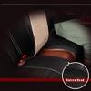 Jialuode Custom Car Seat Covers Fit for LAN_d Roo#ver Discovery Sport 2014-Present 5-Seat Full Set All Weather PU Leather Front Rear Seat Protector with Waterproof Airbag Standard Edition Black Red view 3