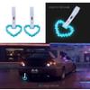 JDM TSURIKAWA Blue Glow in the Dark Masic Heart Ring Subway Train Bus Handle Strap Charm Drift 2Pcs view 2