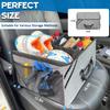 WOLT Car Trunk Organizer with Lid, Collapsible Multi Compartment SUV Organizer with Non-Slip Base Adjustable Straps, Durable Car Organizer and Storage for SUV, Sedan, Truck (Grey) view 3