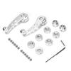 Car Window Handle Winder Riser, Silver 3in CNC Aluminum Alloy Window Crank Handle Kit Fits for Auto Accessory view 1