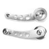 Car Window Handle Winder Riser, Silver 3in CNC Aluminum Alloy Window Crank Handle Kit Fits for Auto Accessory view 4
