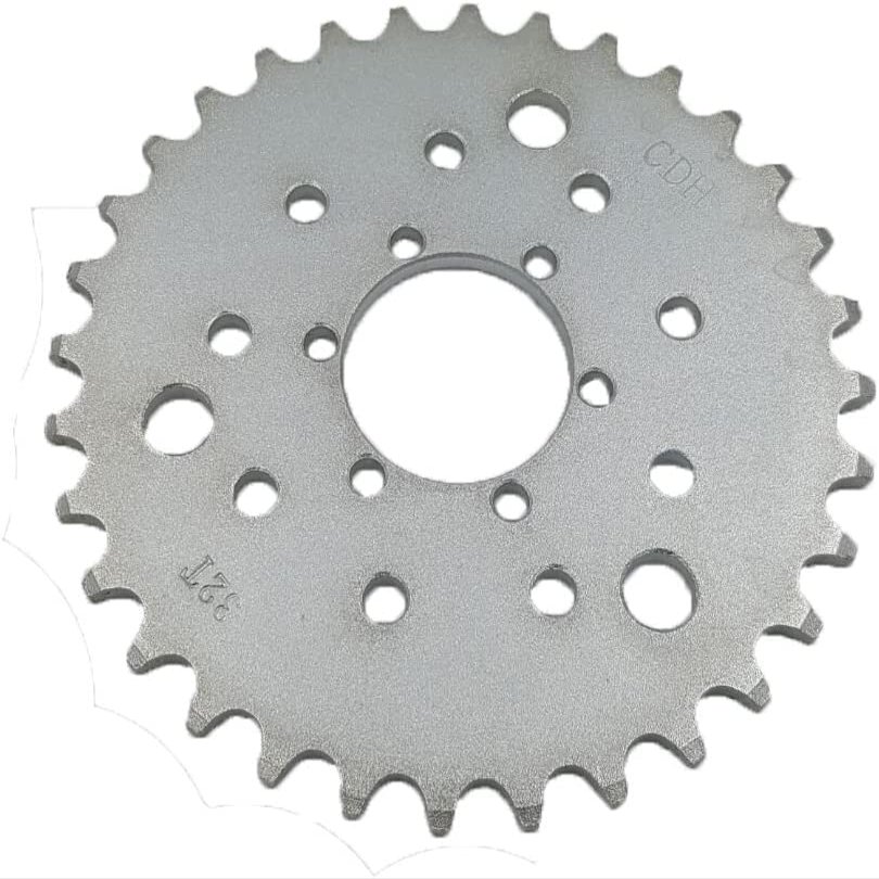 32T CNC Rear Chain Sprocket with 3/6/9H for Spoke Wheel - 2 Stroke 48cc/80cc YD100 Gas Motorized Bicycle