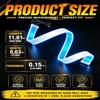 Qasim 12 Inch LED Strip Red Amber Daytime Running Tail Light view 3