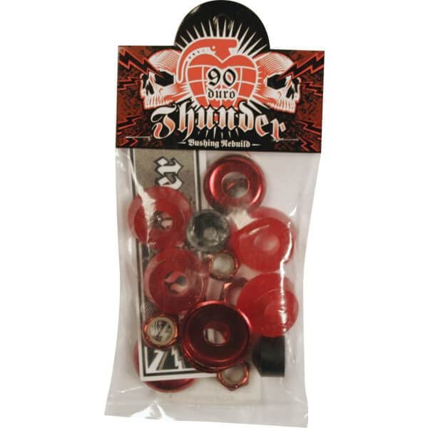 Thunder Trucks Red Bushing Rebuild Kit for 2 Trucks - 90a
