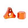 TUSK Billet WP Fork Adjuster Knobs Orange for Husqvarna FC 450 Rockstar Edition 2018-2022 view 1