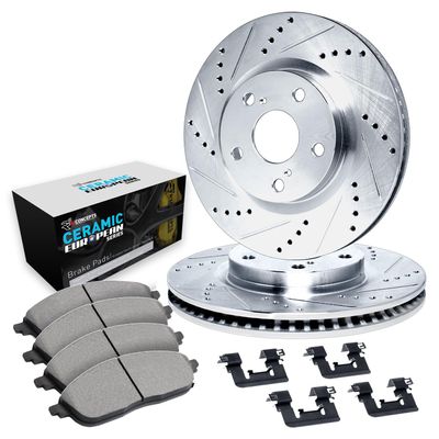 R1 Concepts Front Brake Kit Fits 1996-1998 Volkswagen Golf, Jetta