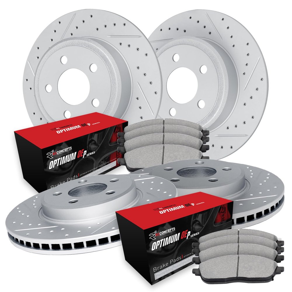 R1 Concepts Front and Rear Brake Kit Fits 2020-2024 Hyundai Palisade