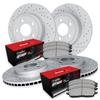 R1 Concepts Front and Rear Brake Kit Fits 2020-2024 Hyundai Palisade view 1
