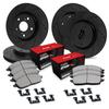 R1 Concepts Front and Rear Brake Kit Fits 2011-2014 Porsche Cayenne| Optimum Oep Pads, Drilled Slotted Rotors| Hardware| 14.0" Front & 13.0" Rear view 1
