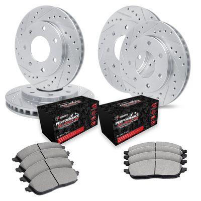 R1 Concepts Front and Rear Brake Kit Fits 2004-2008 Ford F-150