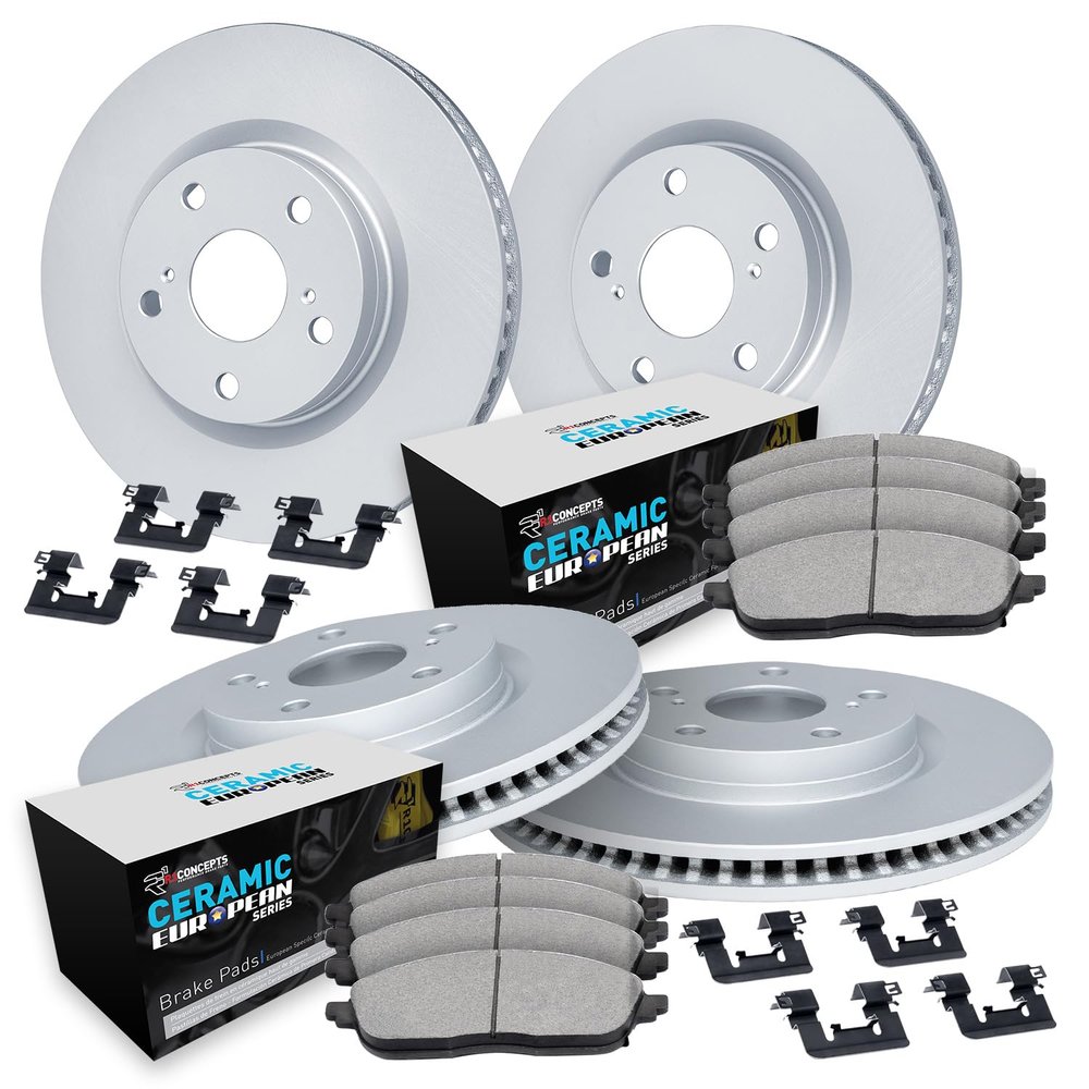 R1 Concepts Front and Rear Brake Kit Fits 2004-2005 Audi Allroad