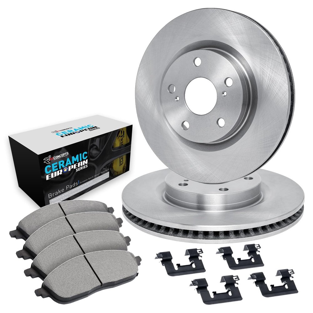 R1 Concepts Front Brake Kit Fits 2017-2019 Audi A4
