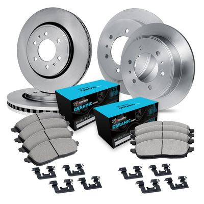 R1 Concepts Front and Rear Brake Kit Fits 2006-2007 Buick Terraza