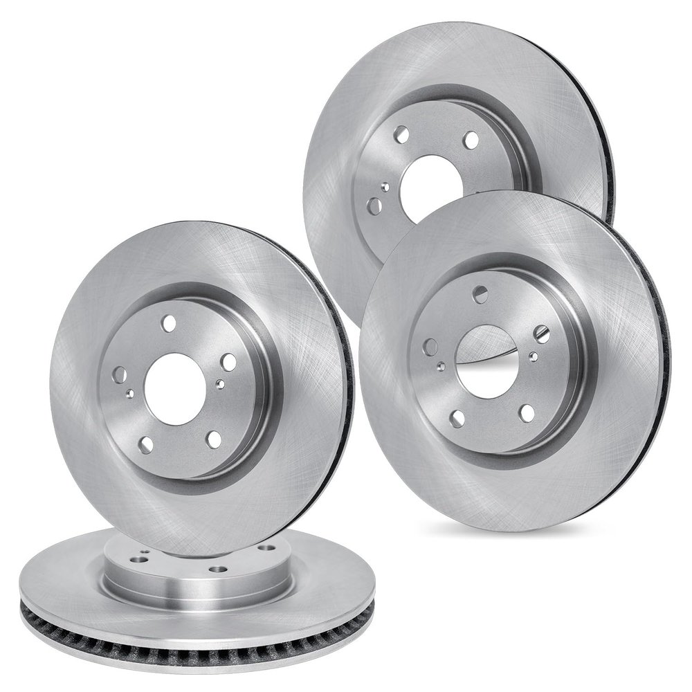 R1 Concepts Front and Rear Brake Rotors Fits 2008-2013 BMW 135i