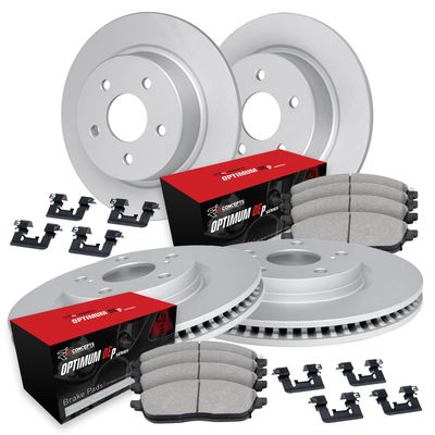 R1 Concepts Front and Rear Brake Kit Fits 2017-2024 Chrysler Pacifica