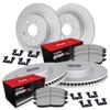R1 Concepts Front and Rear Brake Kit Fits 2017-2024 Chrysler Pacifica view 1