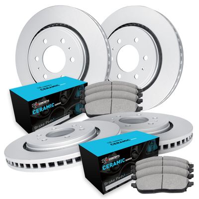 R1 Concepts Front and Rear Brake Kit Fits 2001-2007 Toyota Sequoia