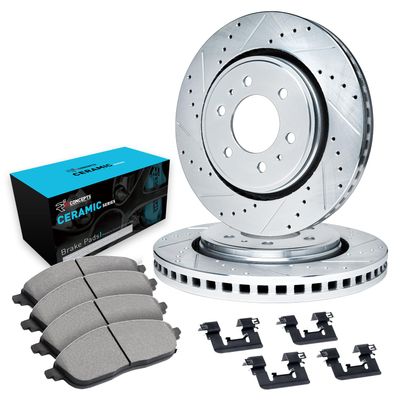R1 Concepts Rear Brake Kit Fits 2007-2014 Cadillac Escalade
