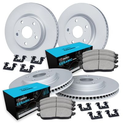 R1 Concepts Front and Rear Brake Kit Fits 2010-2017 Chevrolet Equinox