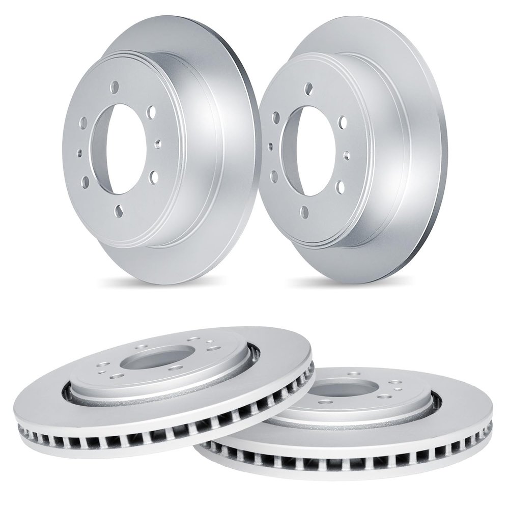 R1 Concepts Front and Rear Brake Rotors Fits 2007-2010 INFINITI QX56