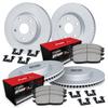 R1 Concepts Front and Rear Brake Kit Fits 2013-2014 Porsche Cayenne| Optimum Oep Pads, Blank Rotors| Hardware| 16.0" Front & 13.0" Rear view 1