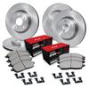 R1 Concepts Front and Rear Brake Kit Fits 2011-2014 Porsche Cayenne| Optimum Oep Pads, Blank Rotors| Hardware| 14.0" Front & 13.0" Rear view 1
